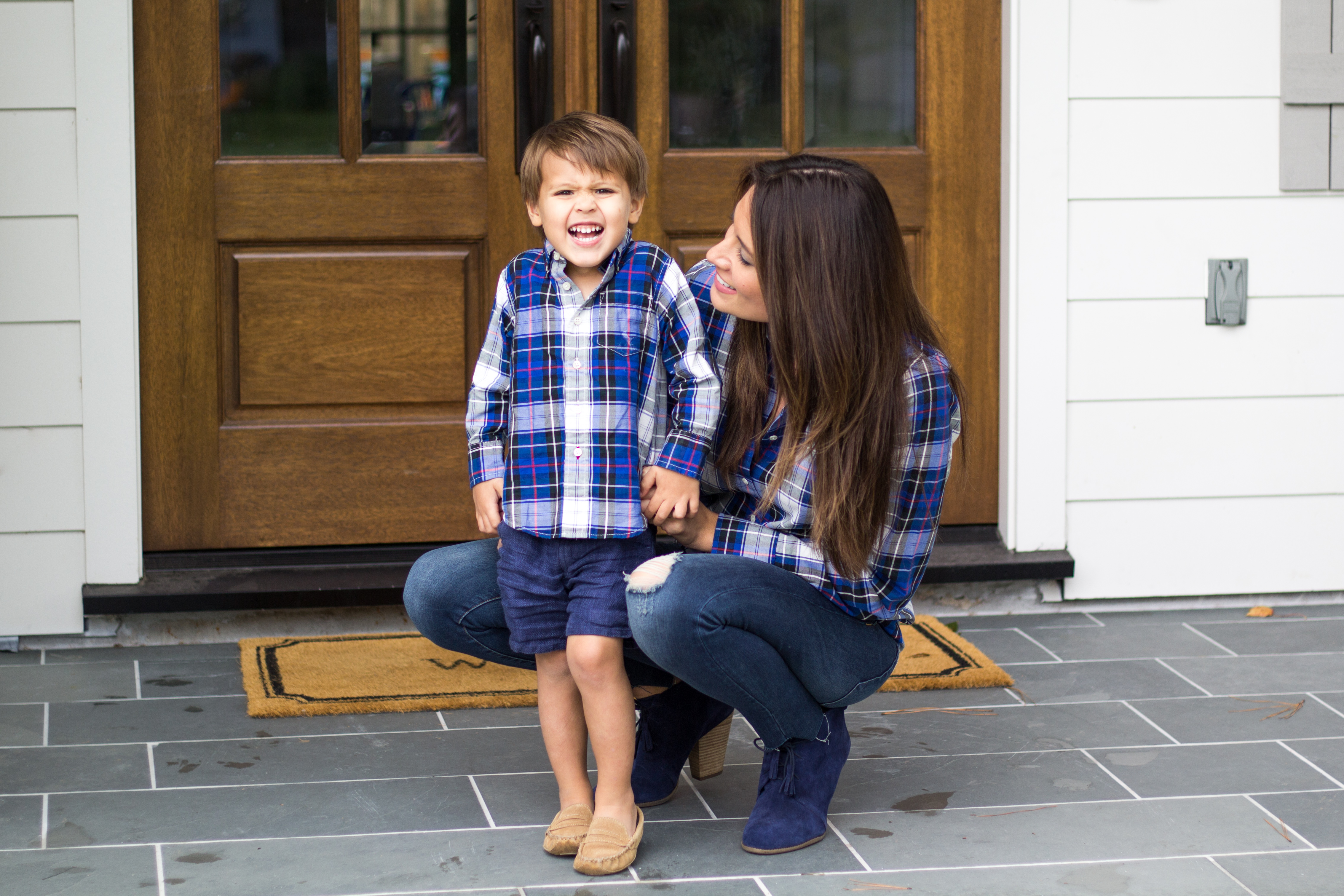 matching mom and mini, jcrew plaid