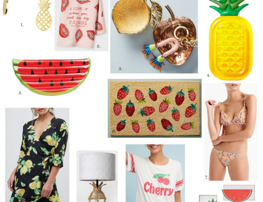 fruit inspired prints and home decor