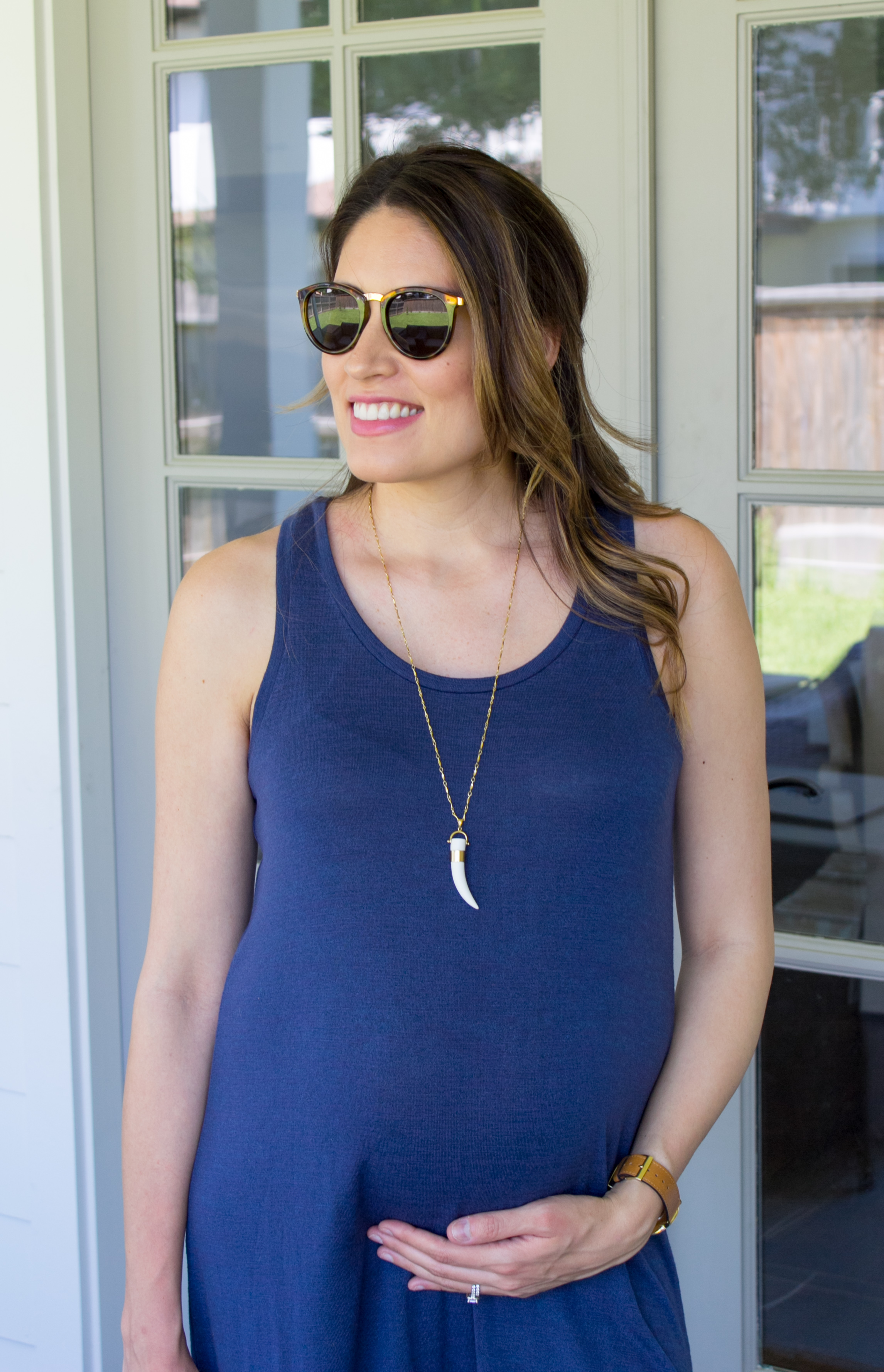 maternity style, casual tank dress, leith, nordstrom half yearly sale, bump friendly casual wear