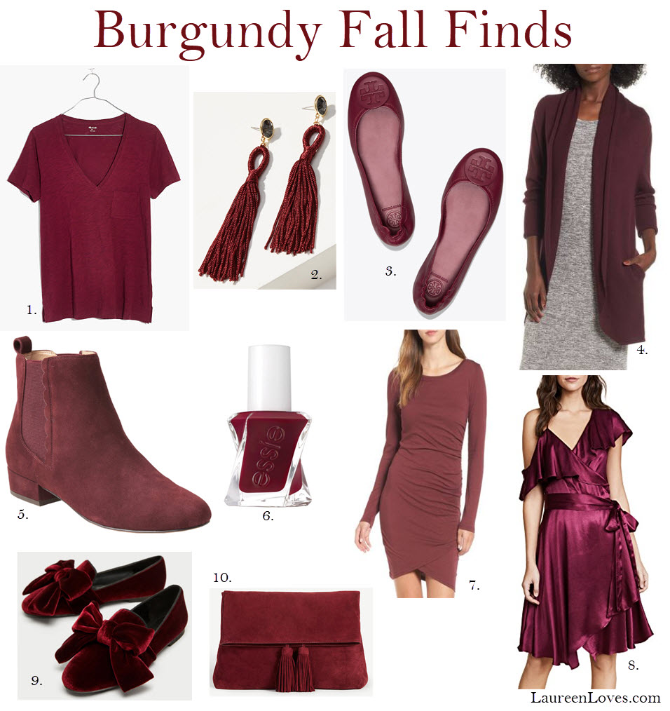 burgundy fall picks